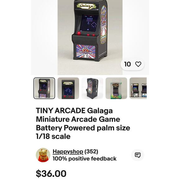 MINI Boardwalk Arcade Dane Dance Revolution Micro Video Game Cabinet & Galaga - Picture 6 of 9
